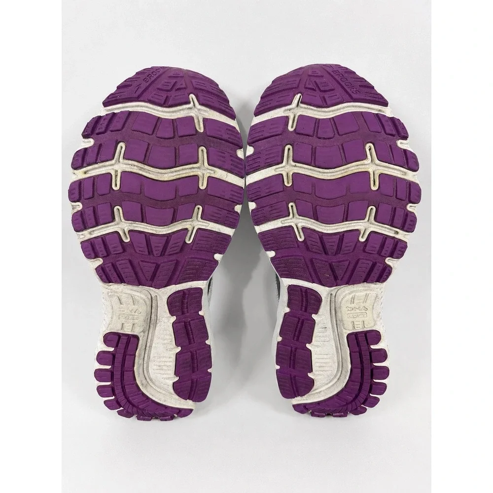 Brooks Ghost 12 Womens Running Shoes White Purple 1203051B185